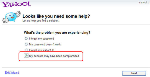 secure yahoo account from hackers