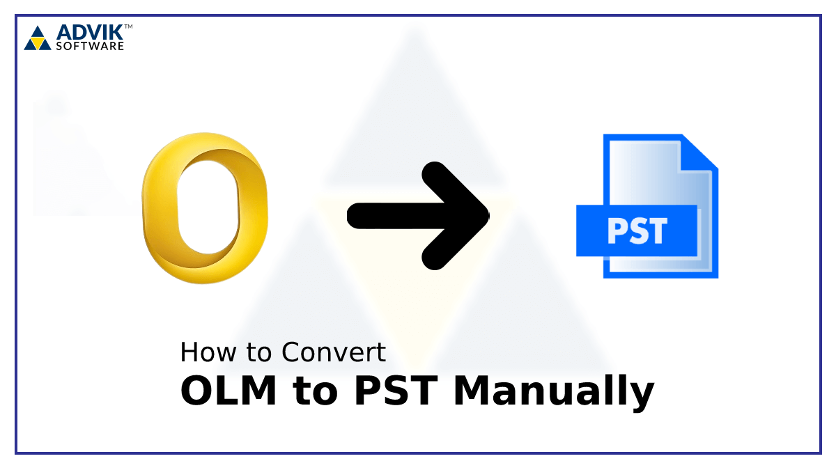 convert OLM to PST manually