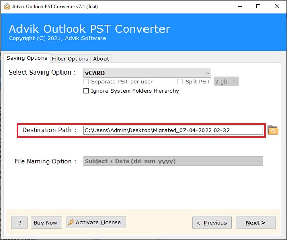 Import PST Contacts to iPhone