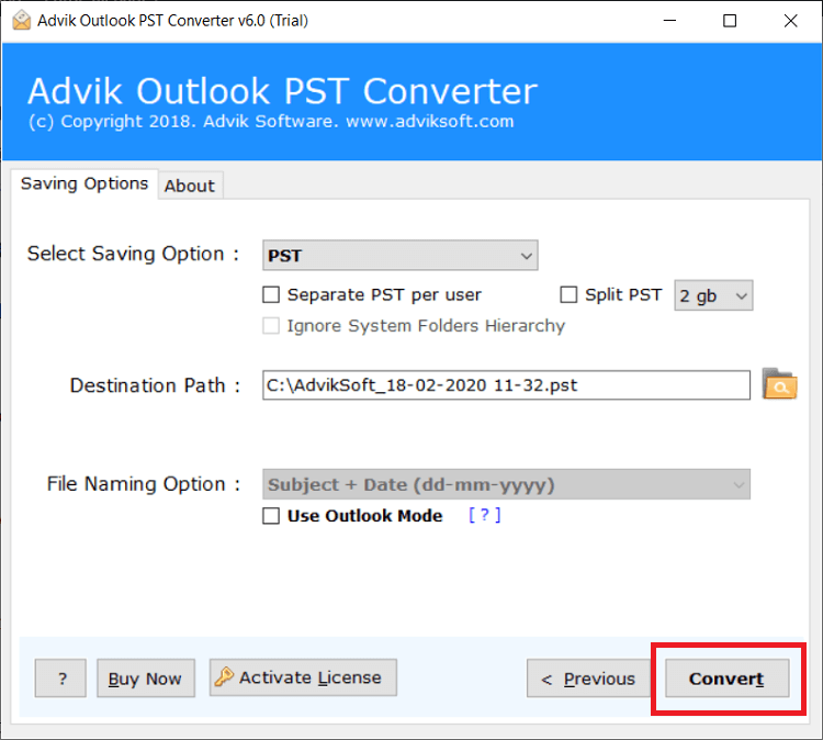 Merge Multiple PST files into one in Outlook 2016