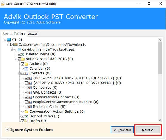 read OST file in Outlook 2021