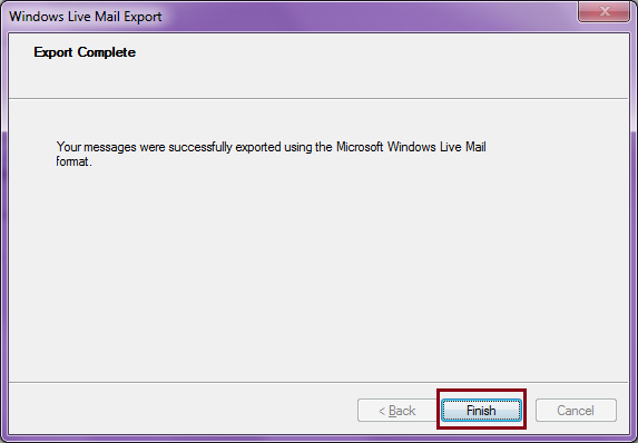 backup Windows Live Mail emails to Hard Drive