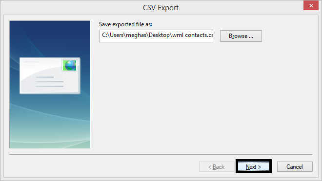 export Windows Live Mail Contacts to Outlook