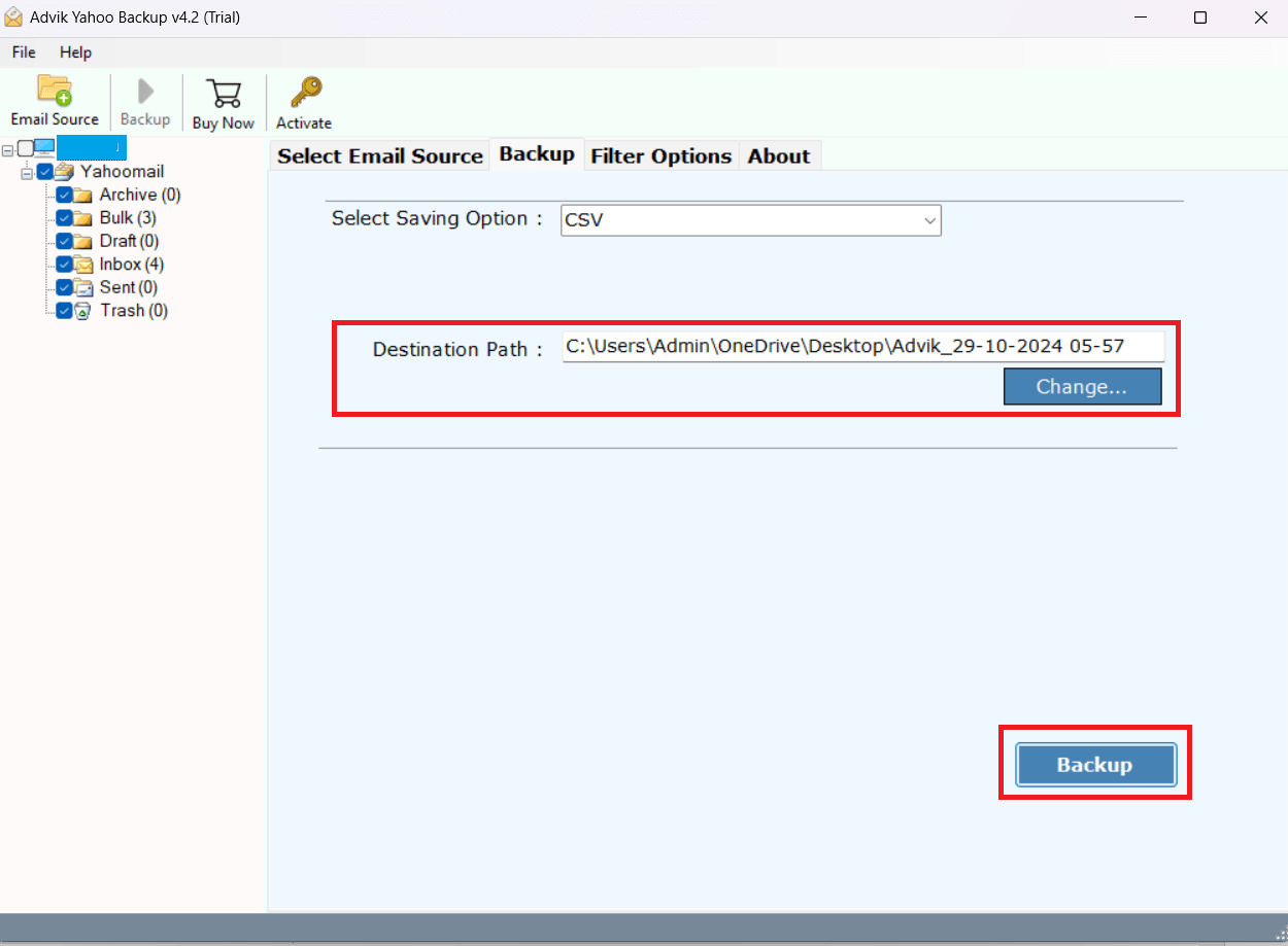 Export Yahoo Emails to Excel