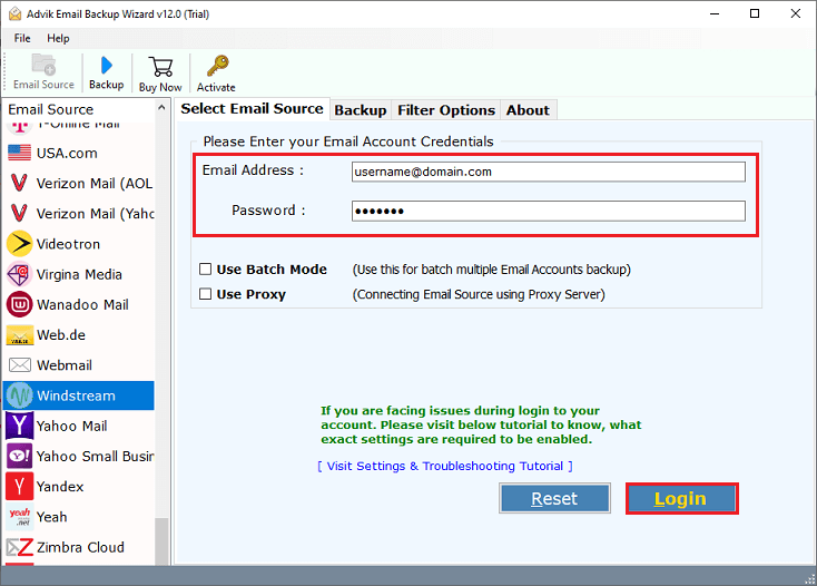 export windstream emails to flash drive