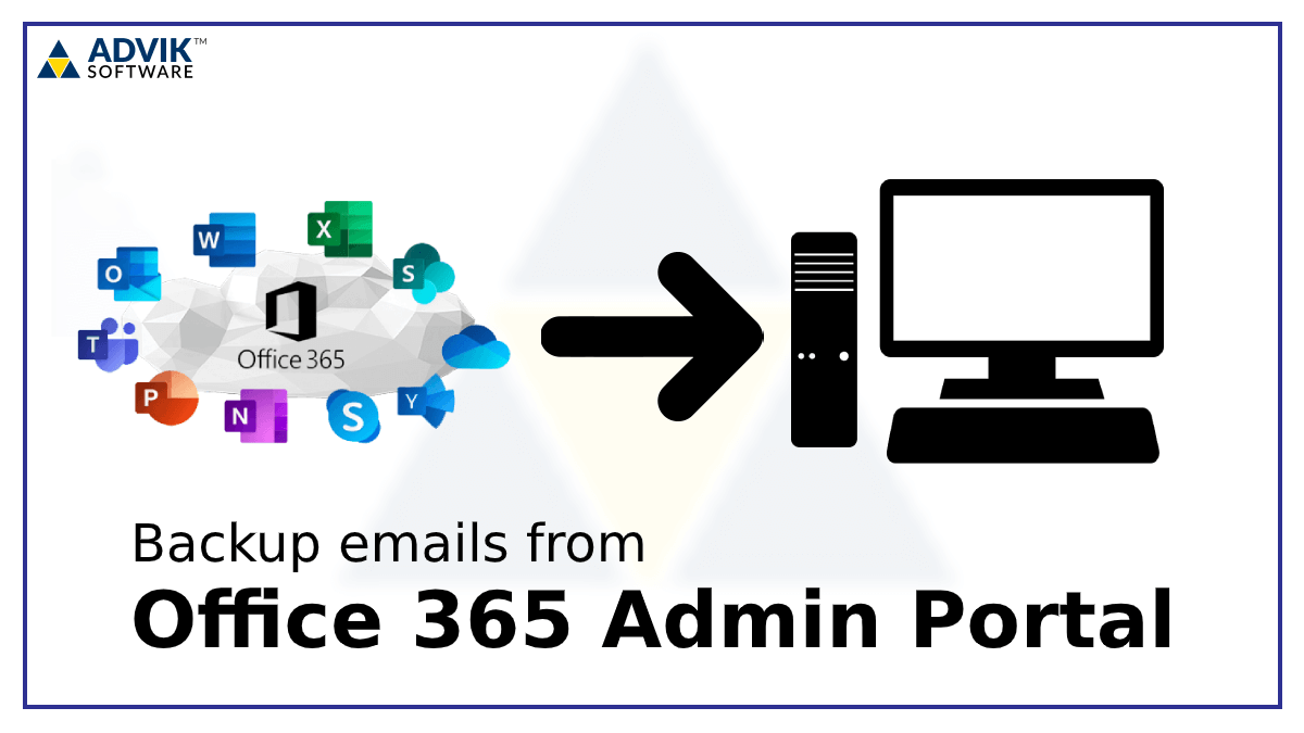 take email backup from office 365 admin portal