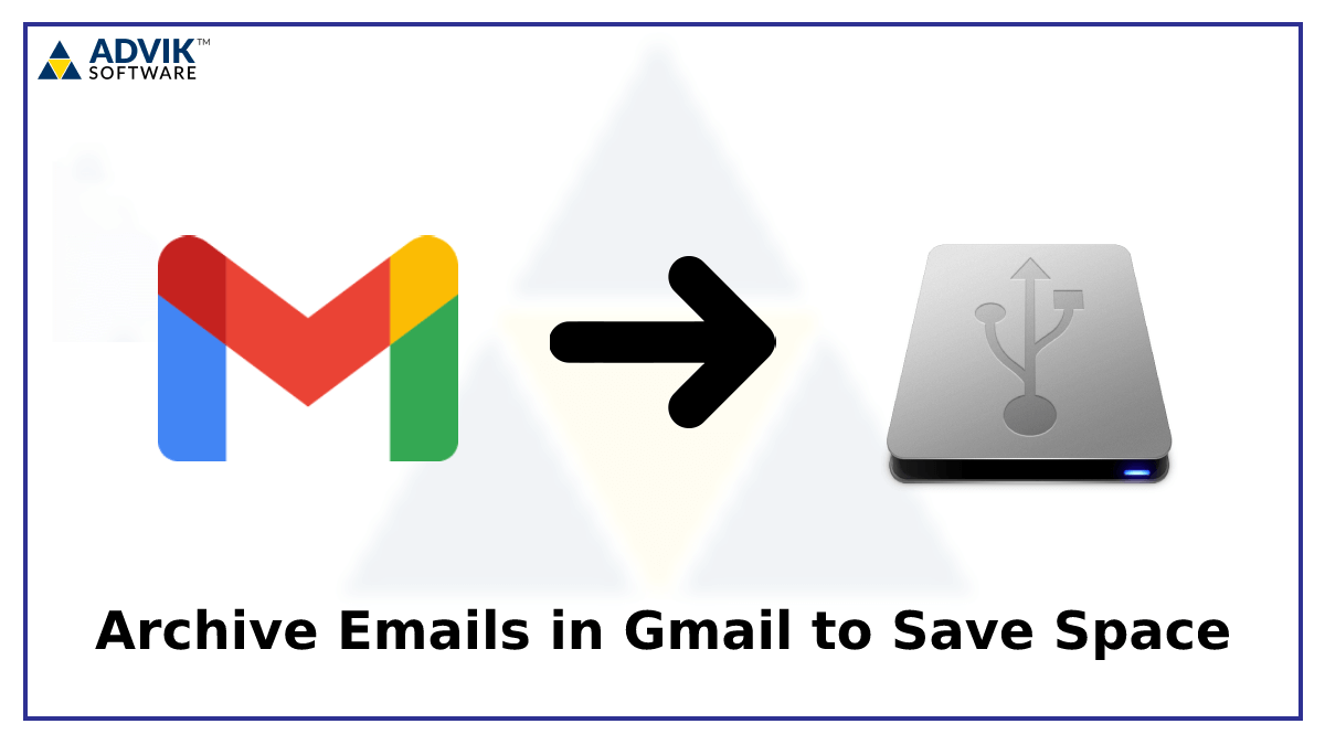 archive emails in gmail to save space