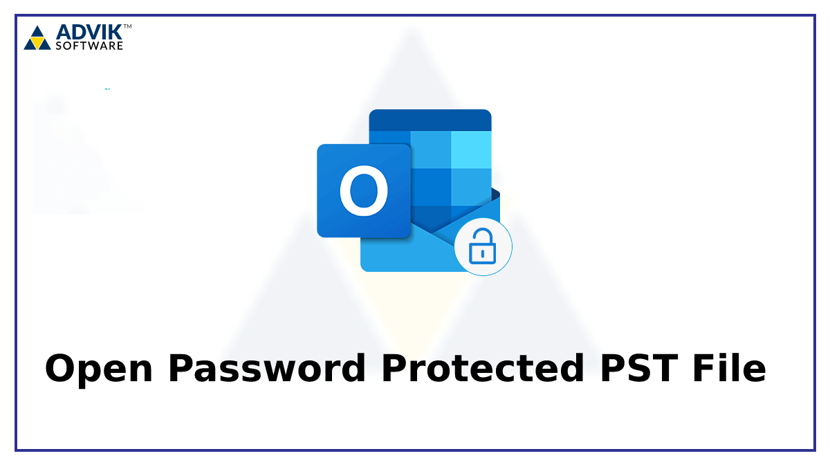 open password protected pst file