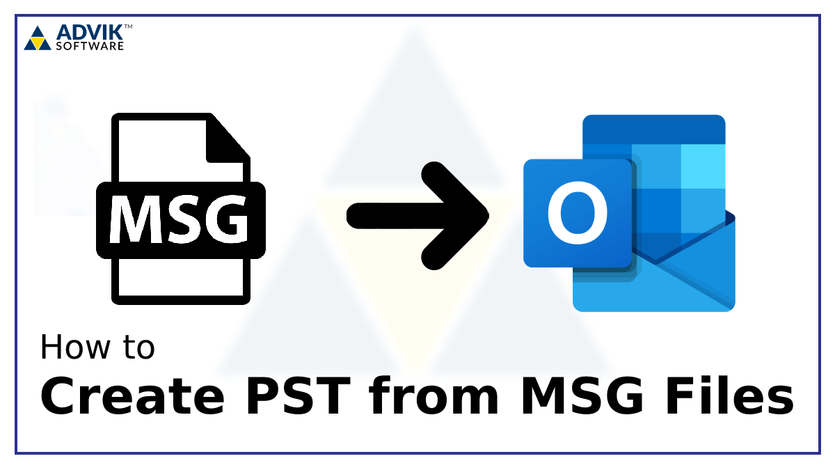 create pst from msg files
