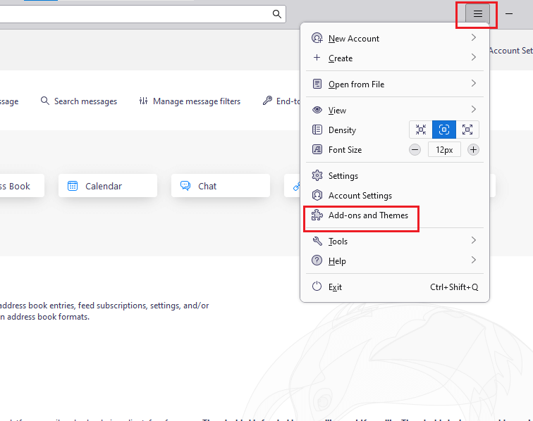 add ons in thunderbird