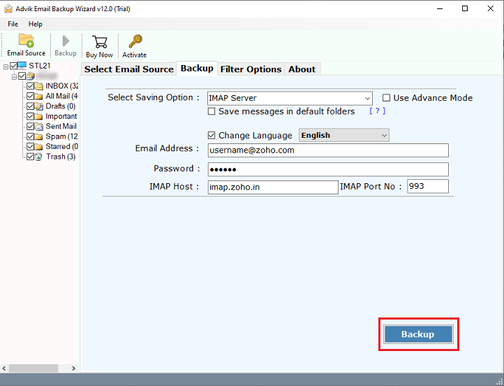 transfer email accounts from one server to another