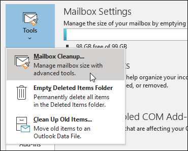 Remove Duplicate Emails in Outlook inbox cleanup tool Outlook