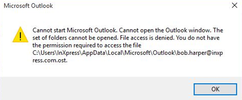 outlook error 