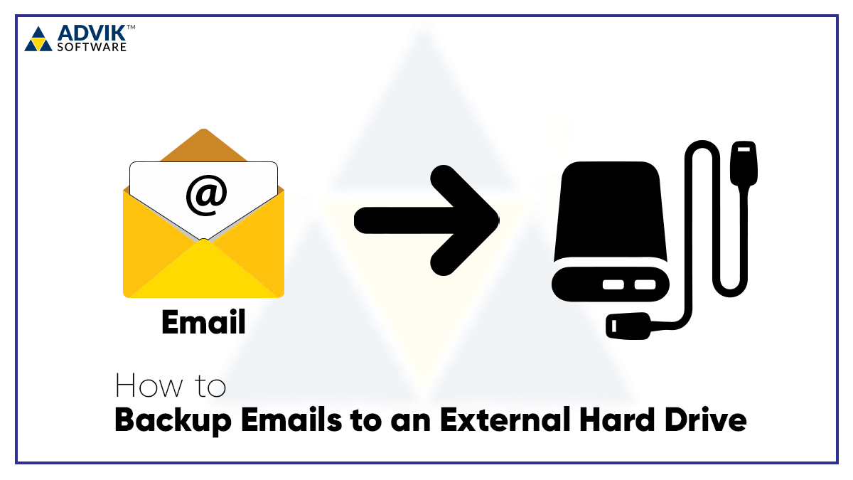 backup my emails to an external hard drive