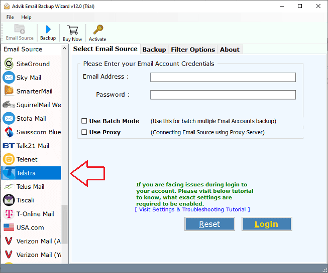download emails from telstra to hard drive