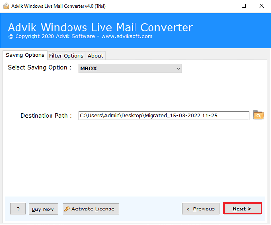 Archive Emails in Windows Live Mail