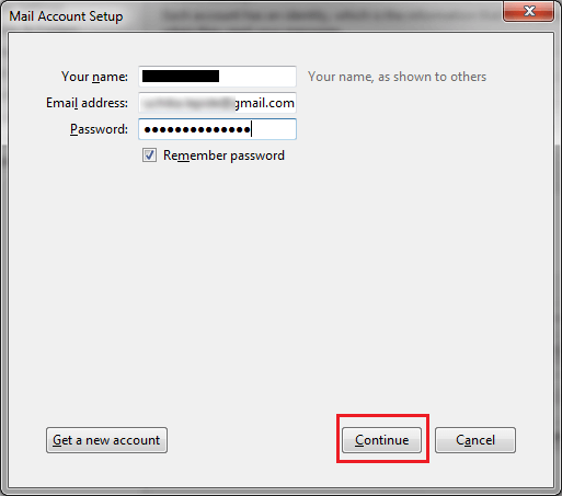 enter gmail details