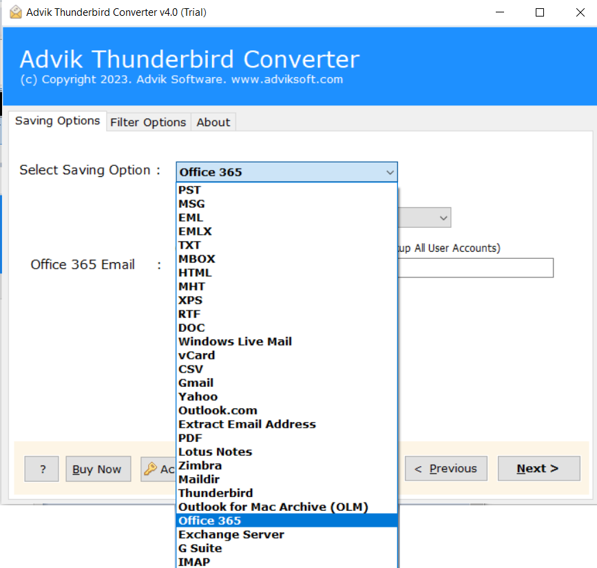 how to migrate thunderbird to microsoft 365