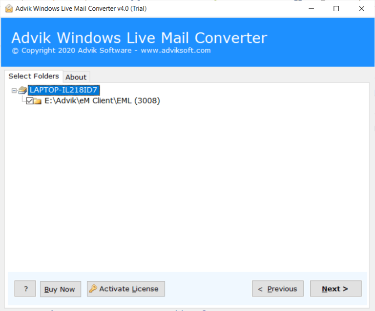 Archive Emails in Windows Live Mail