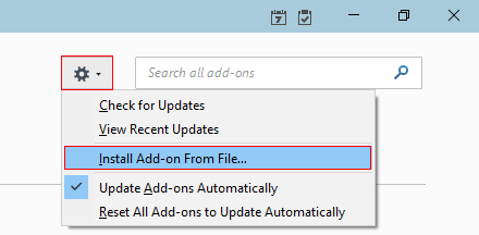 select install add-on from file