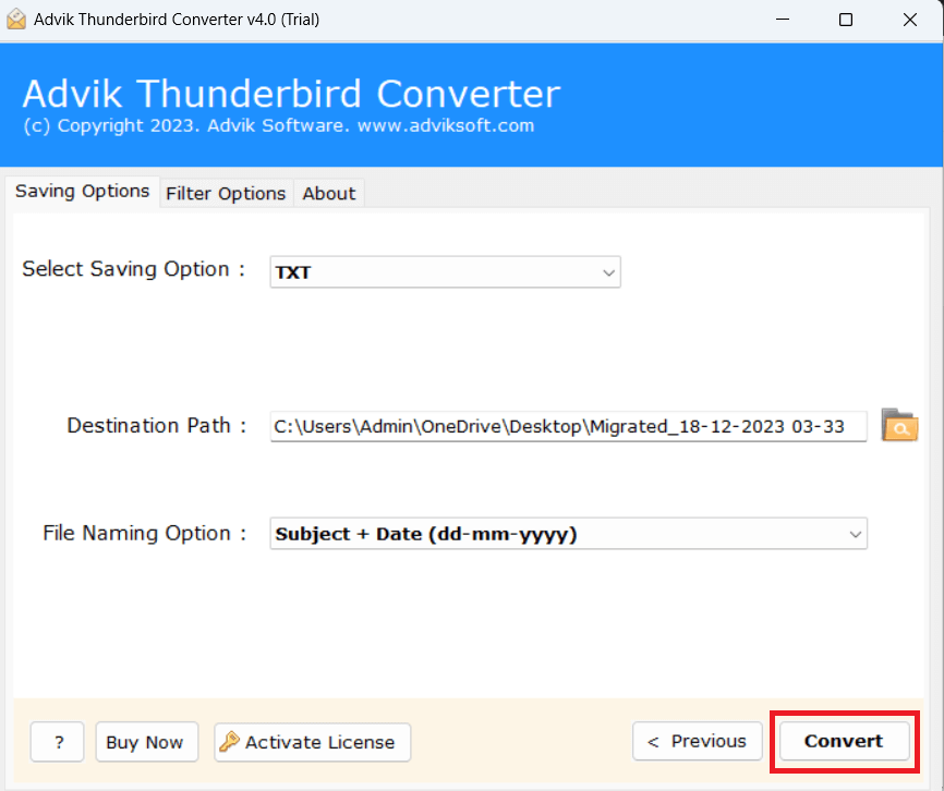 export attachments from thunderbird