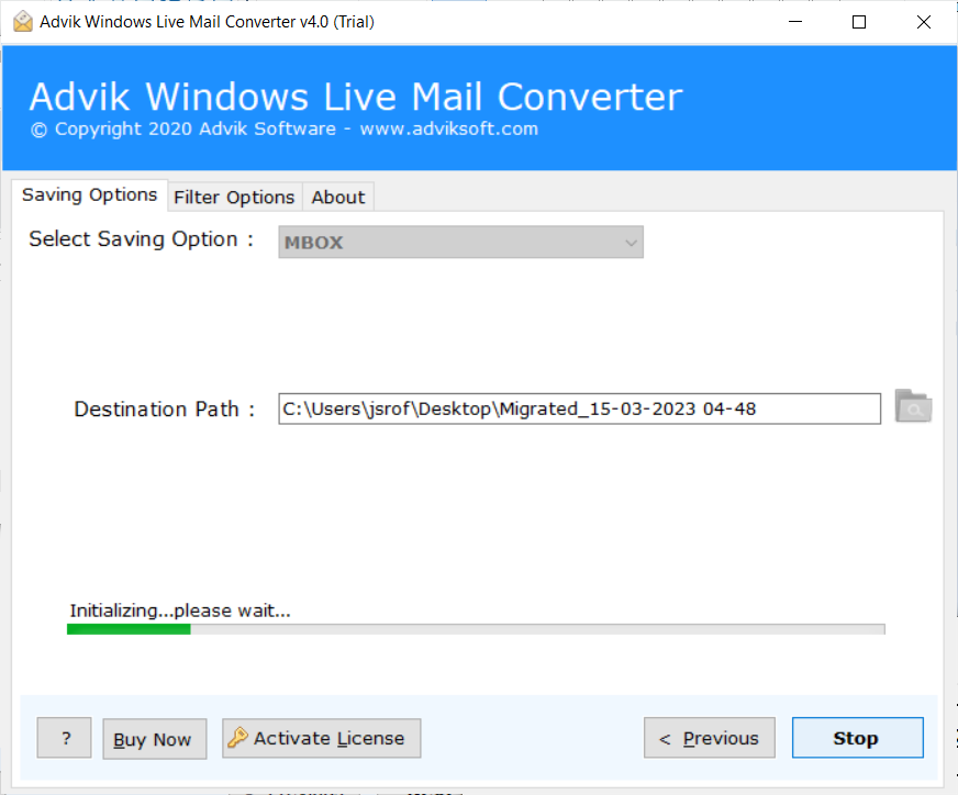 move windows live mail folder to apple mail