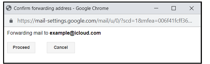 forward gmail to icloud