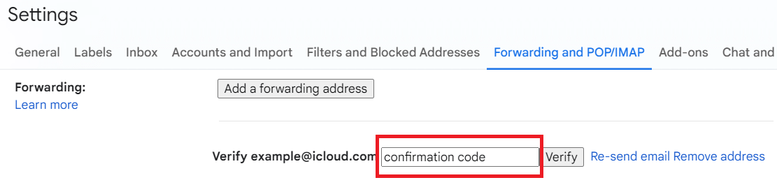 configure icloud in gmail