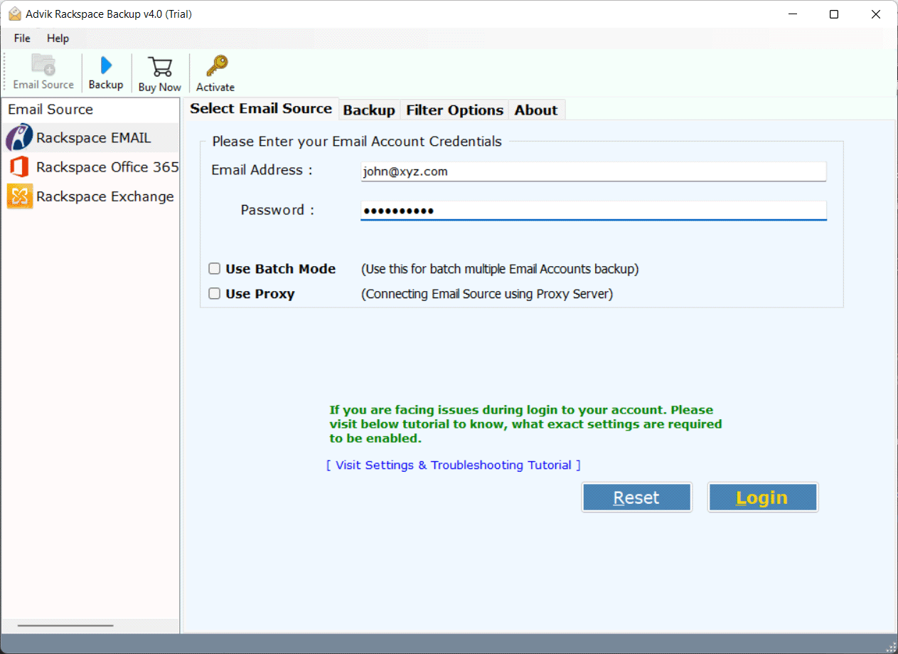 Rackspace to Gmail 