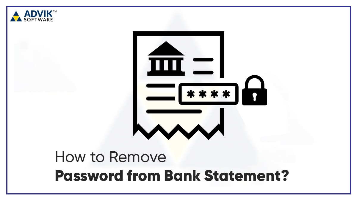 bank statement password remover