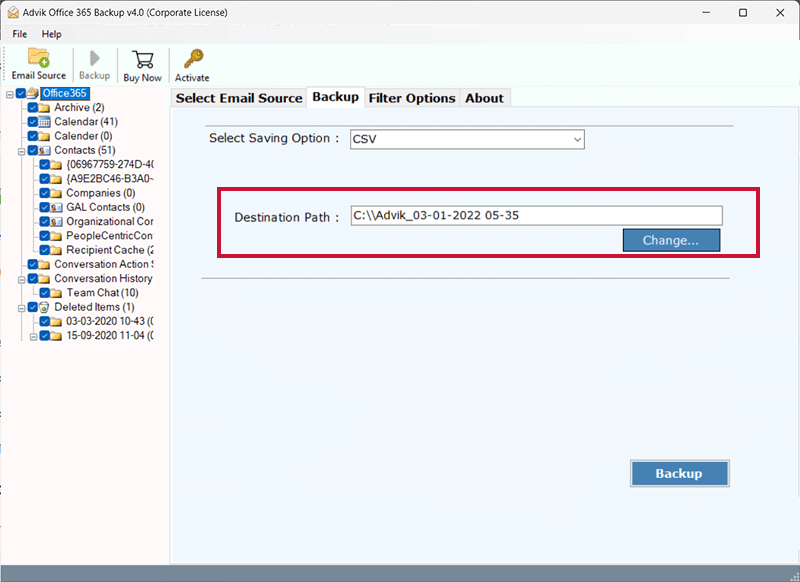 how to export office 365 mailbox to csv