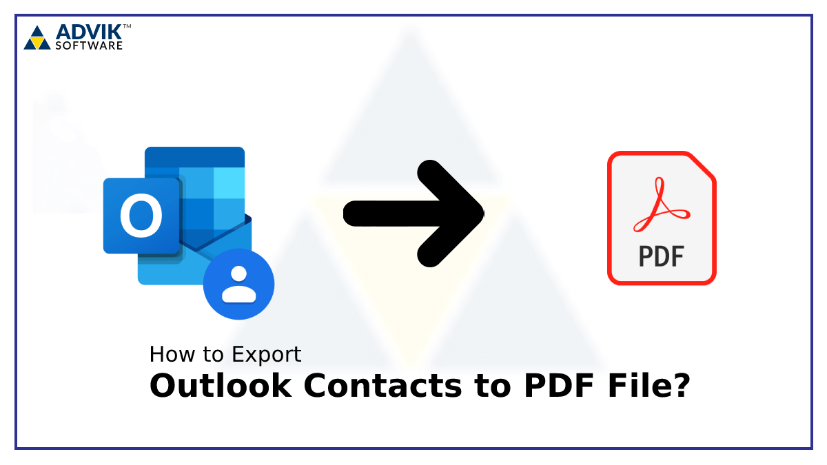 export outlook contacts to pdf