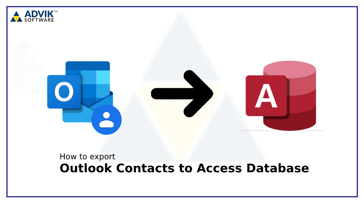 export Outlook Contacts to Access Database