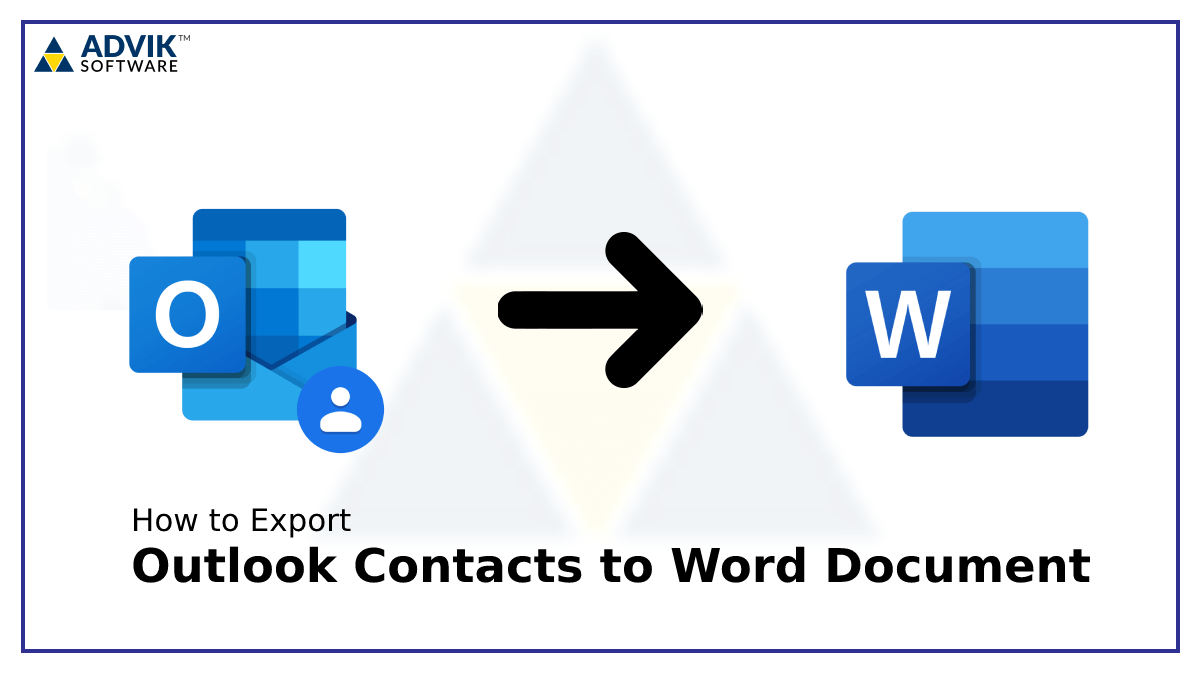 export Outlook contacts to word document