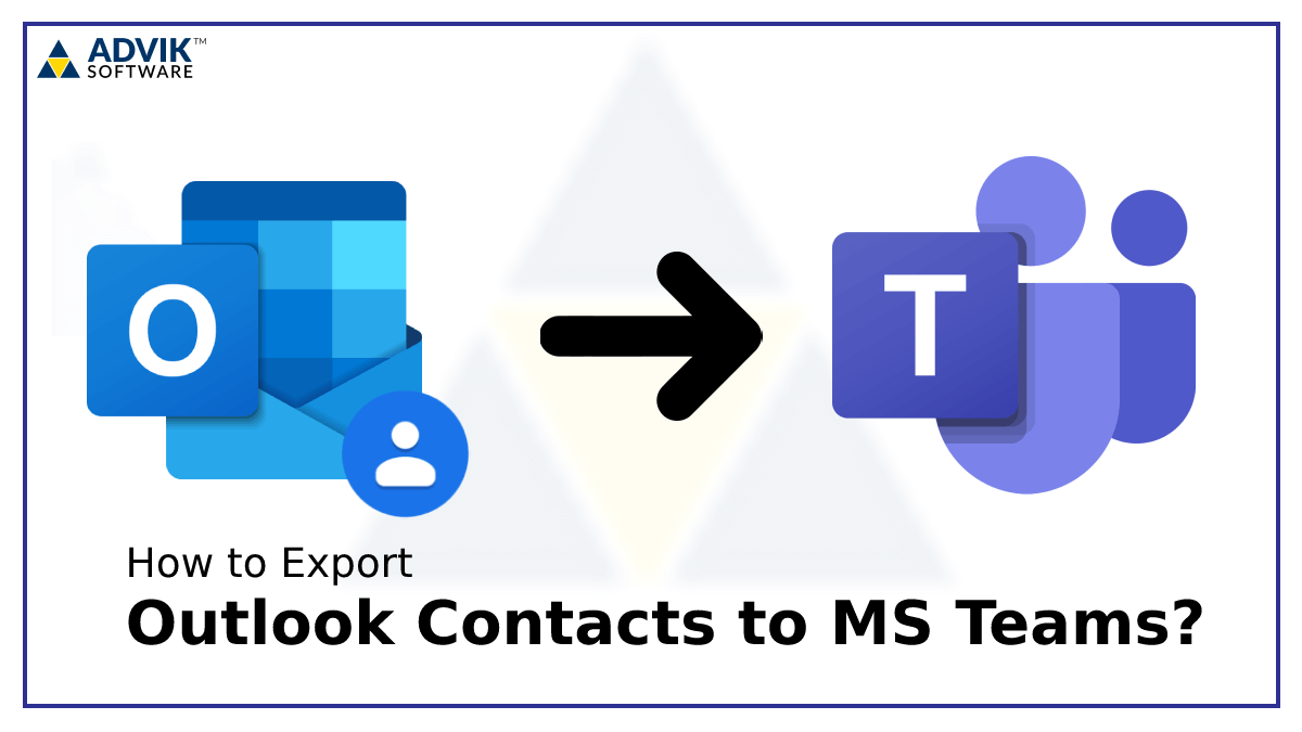 export outlook contacts to ms teams