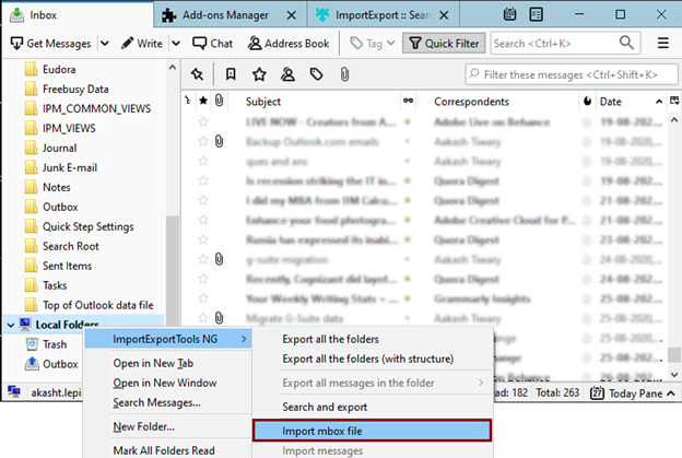 Migrate Opera Mail to Thunderbird Client