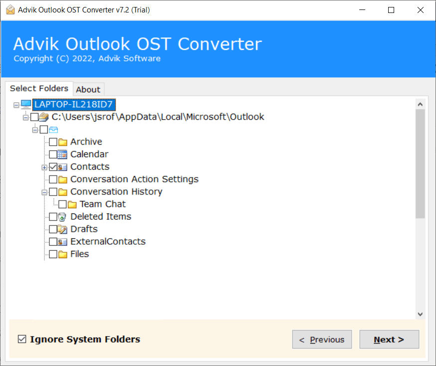 export outlook contacts to mailchimp