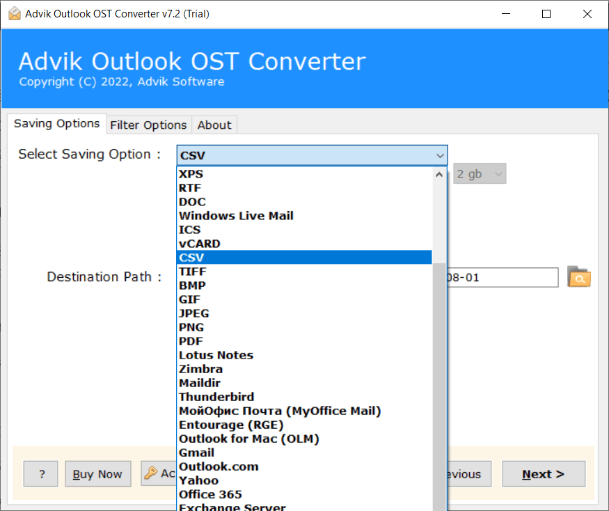 transfer outlook contacts to mailchimp