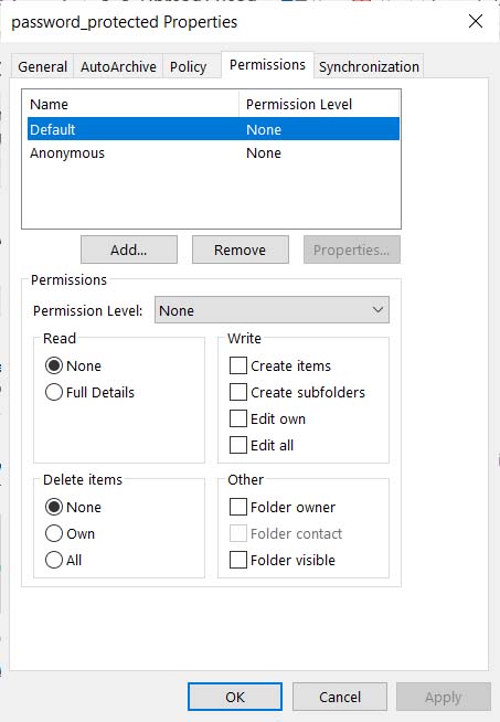 cannot move the items the operation cannot be performed