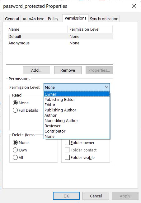 cannot move the items the operation cannot be performed