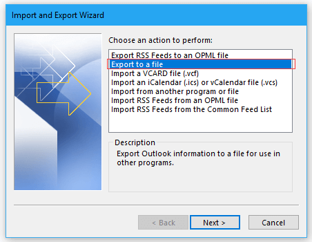 export outlook contacts to excel
