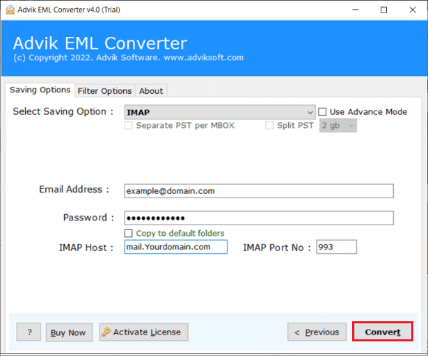 import eml files to roundcube 