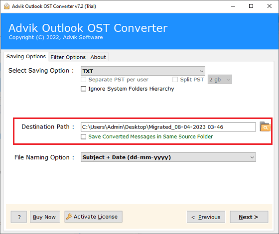 convert outlook contacts to text