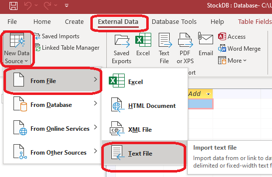 transfer outlook address book to access database