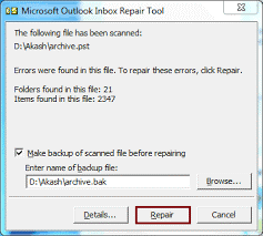 microsoft inbox repair tool