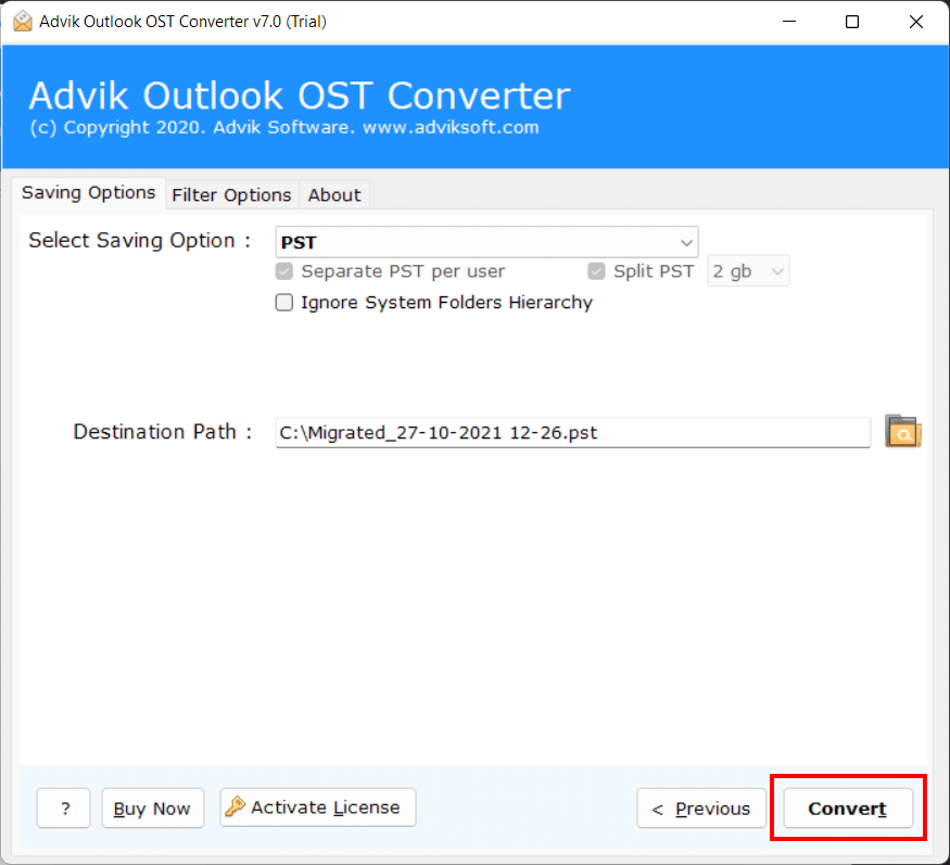 steps to convert OST file to pst without using outlook application