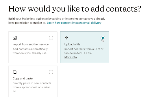 mailchimp import contacts