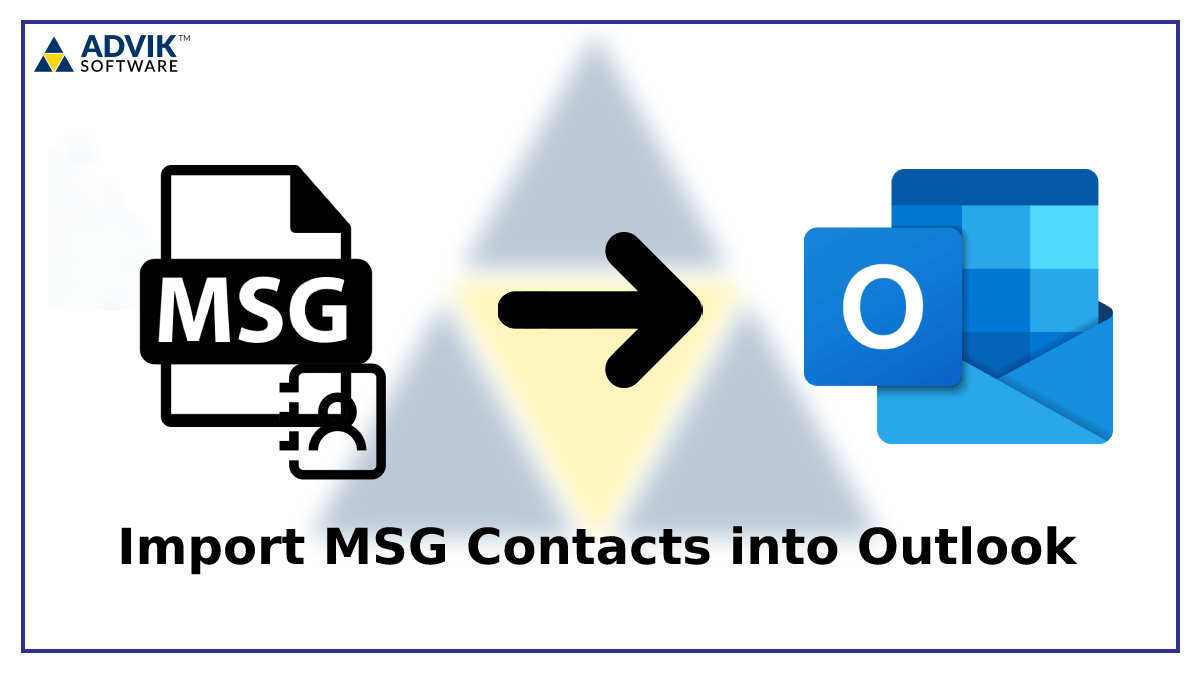 Import MSG Contacts into Outlook