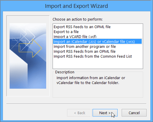  Import MSG Calendar to Outlook