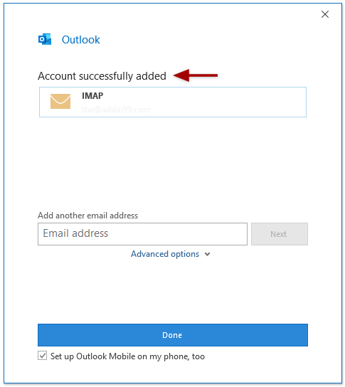 add 123 Reg Email on Outlook 